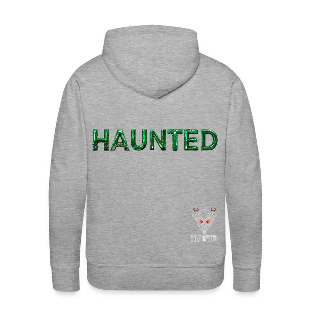 Men Hoodie Mystic Emerald Dew - Grau meliert