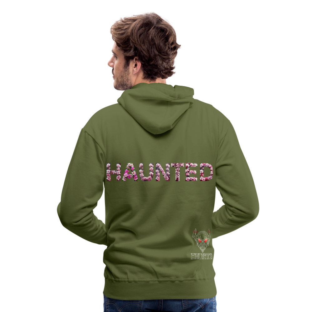 Men Hoodie Blossom Ghost Mist - Olivgrün