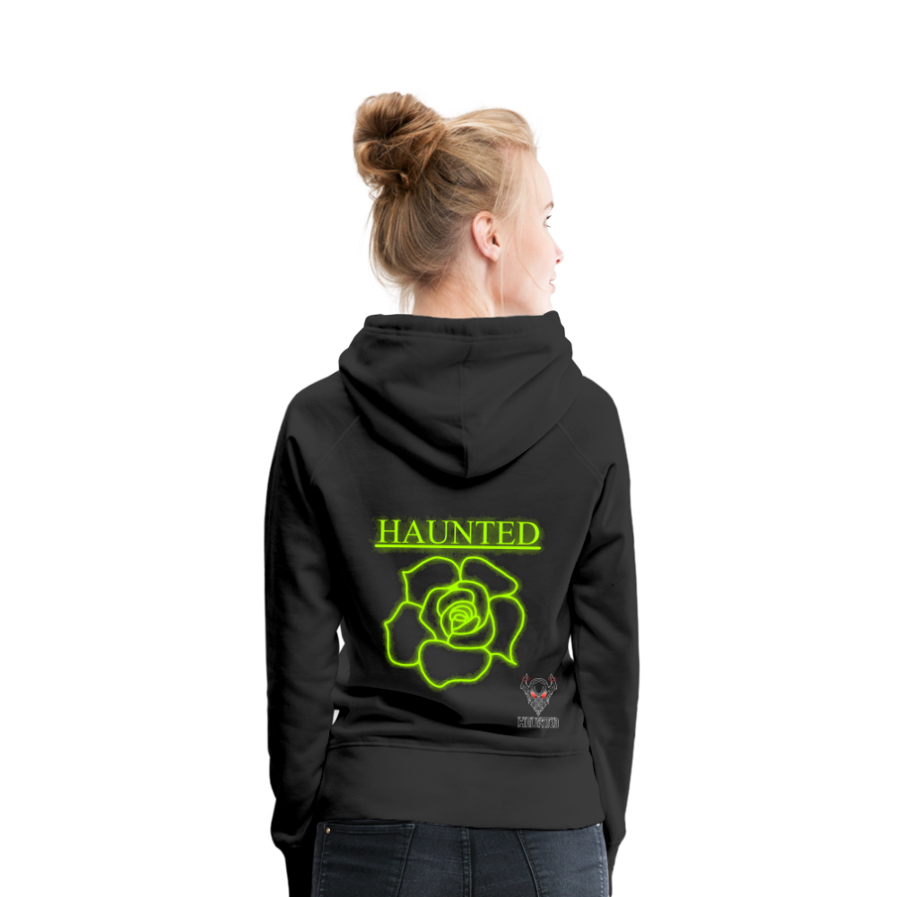 Women Hoodie Poison Neon Rose - Schwarz