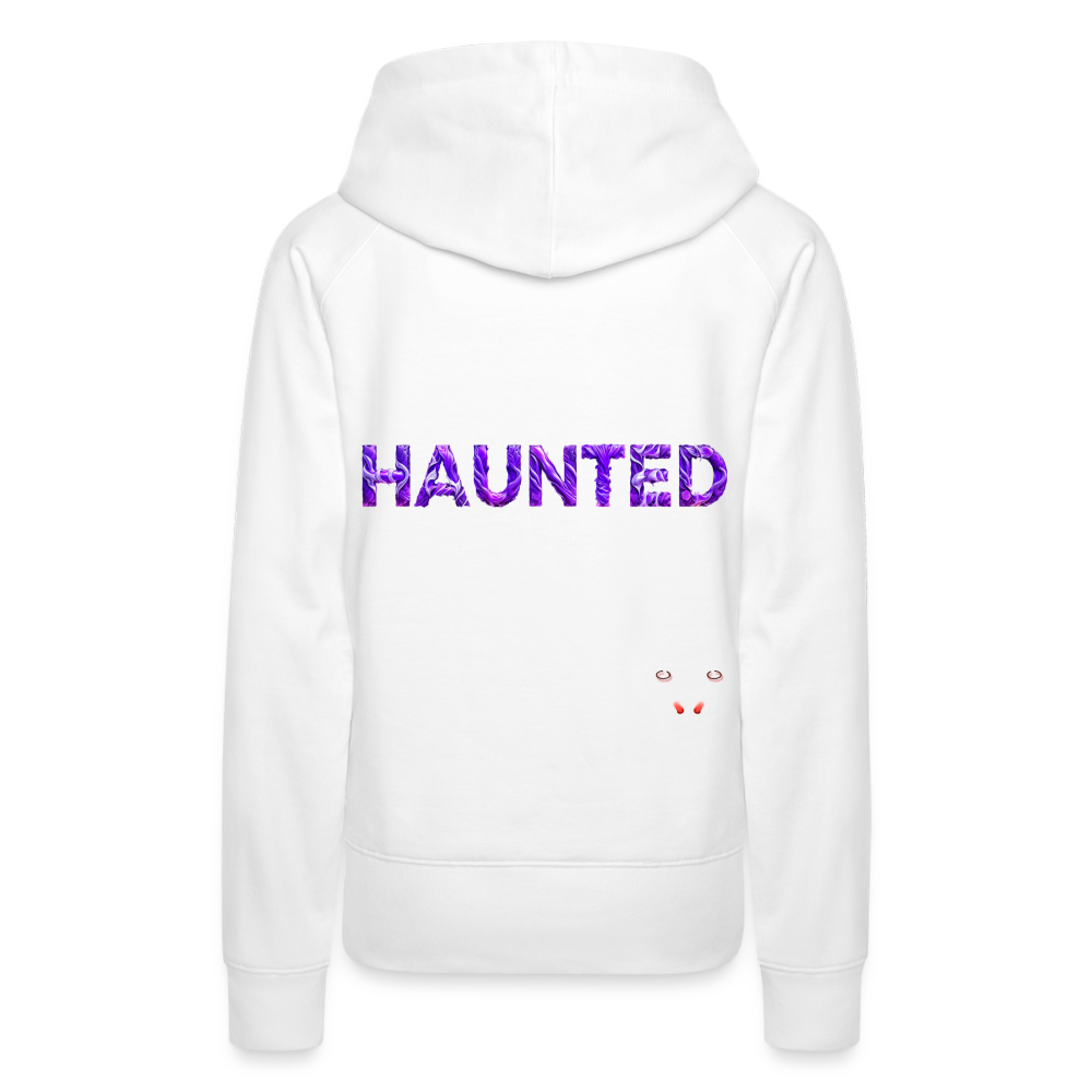 Women Hoodie Violet Whispers Essence - Weiß