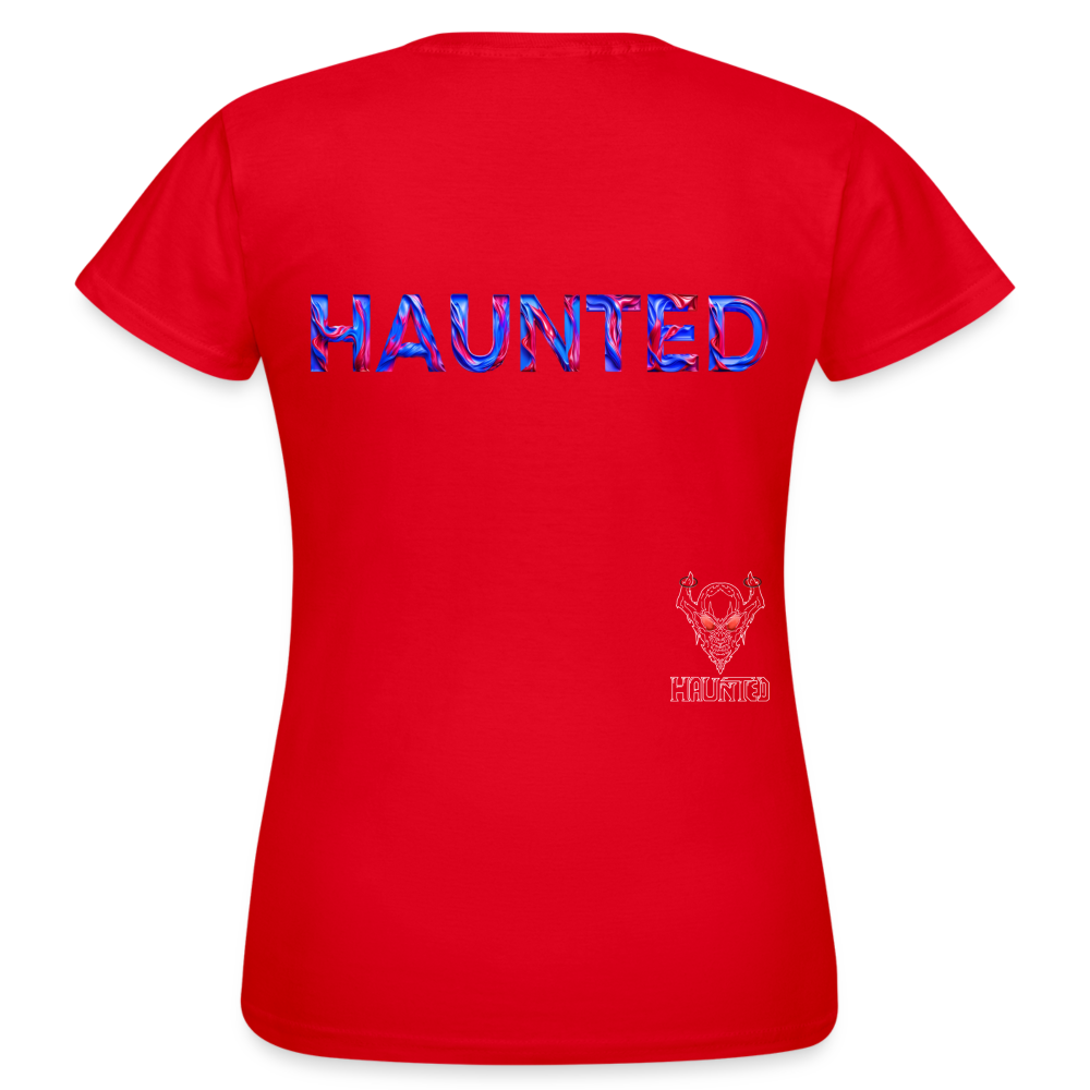 Women T-Shirt Cosmic Flame Surge - Rot