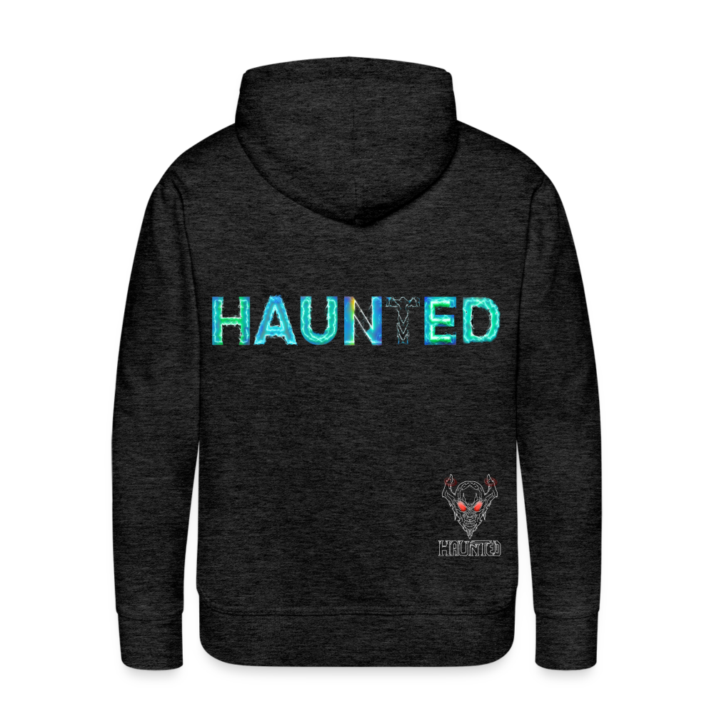 Men Hoodie Neon Surge Aura - Anthrazit