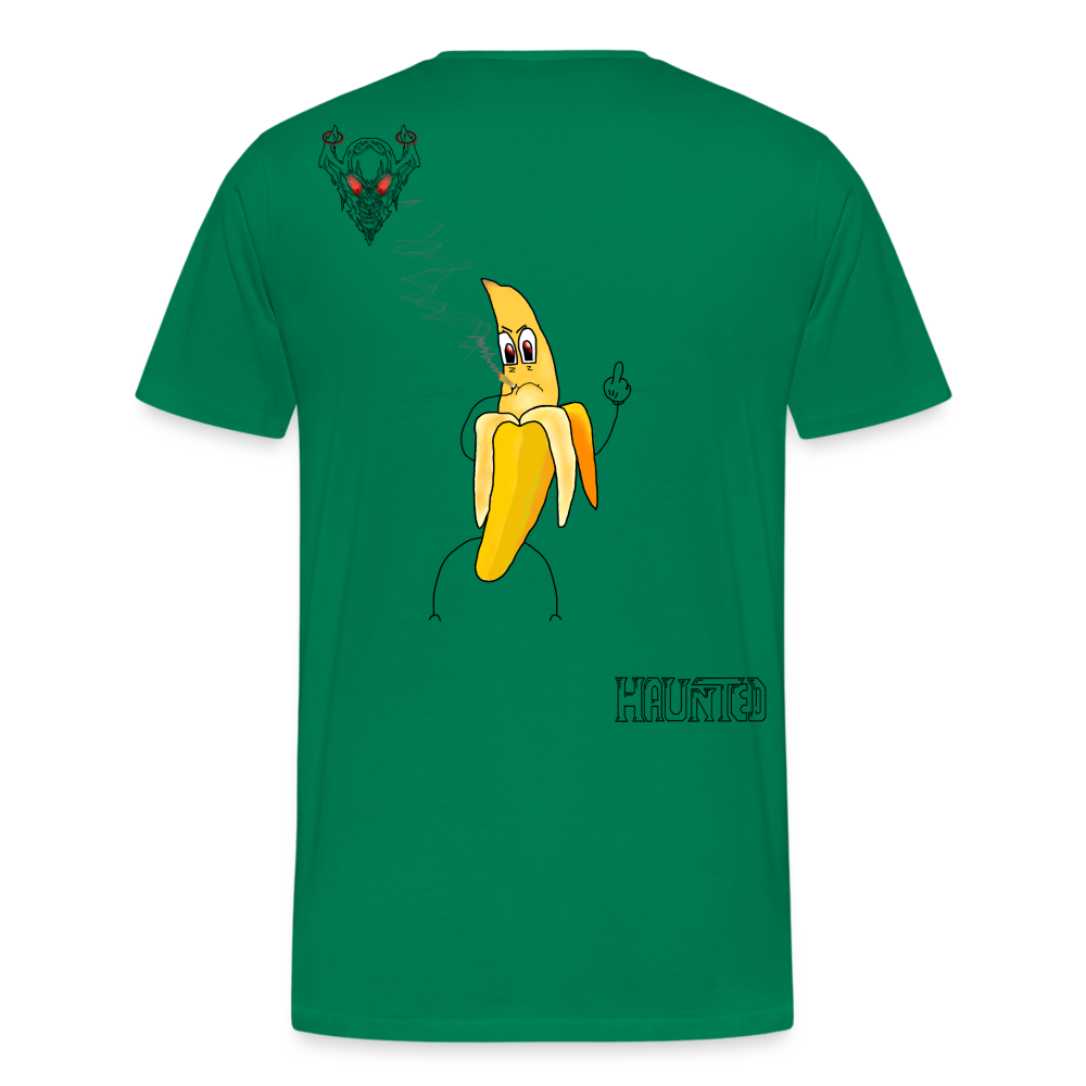 Man T-Shirt Pissed Bananna - Kelly Green