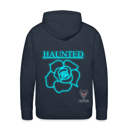 Men Hoodie Original Neon Rose - Navy