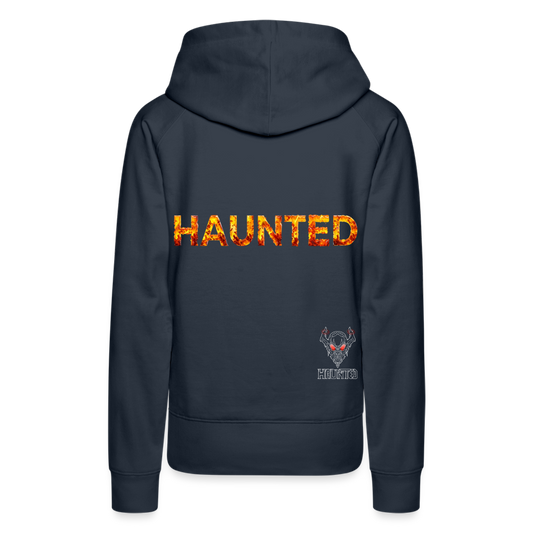 Women Hoodie Amber Flame Essence - Navy