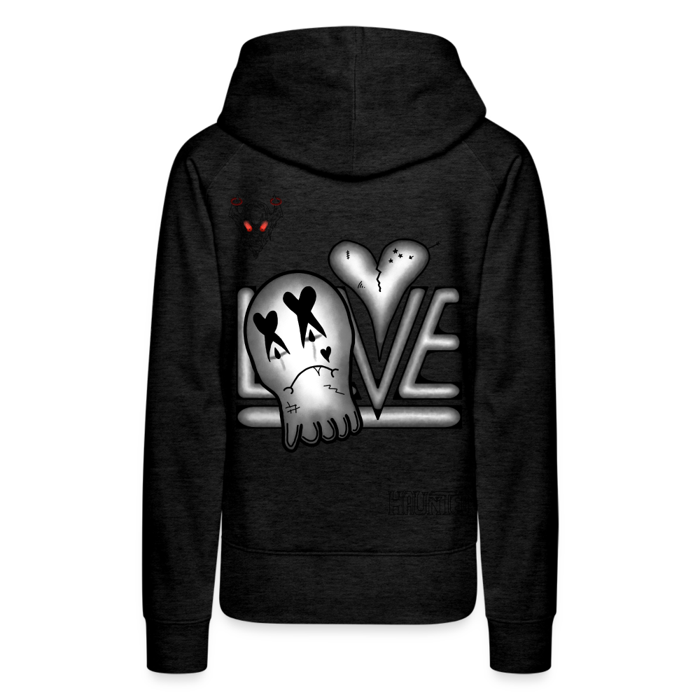 Woman Hoodie LOVE - Anthrazit