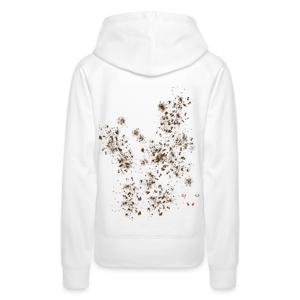 Women Hoodie Brown Wings - Weiß