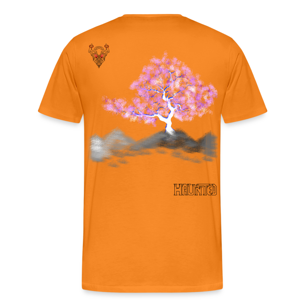 Man T-Shirt Cherry Blossom - Orange