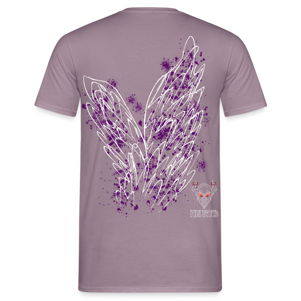 Men T-Shirt Purple Wings - Lilagrau 