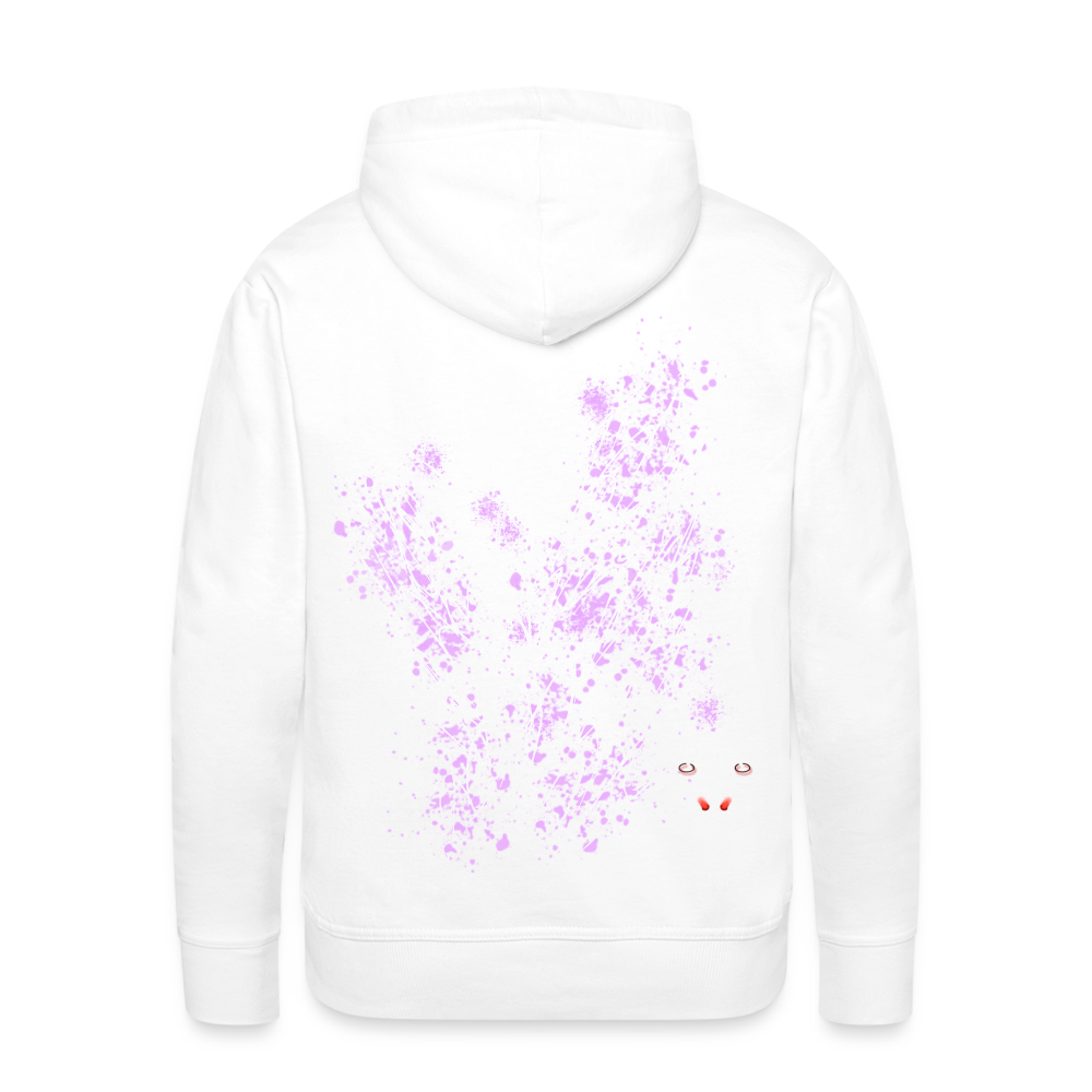 Men Hoodie Light Purple Wings - Weiß