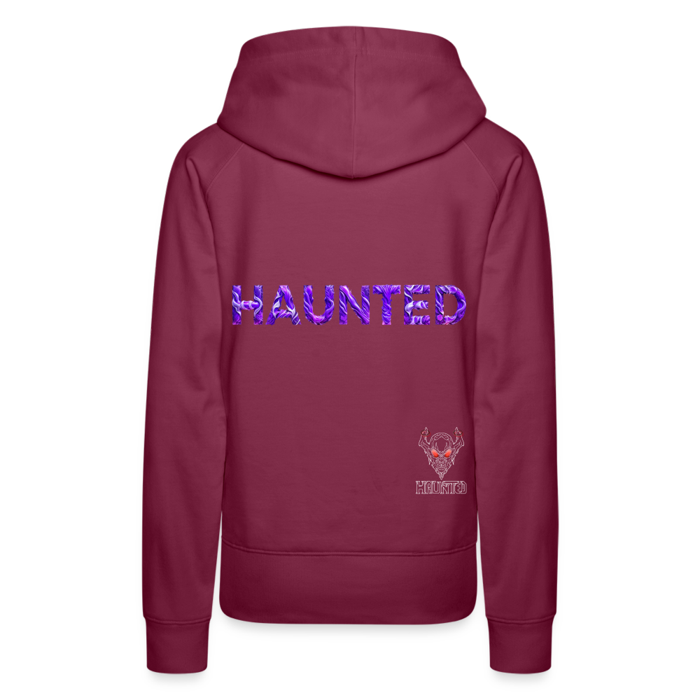 Women Hoodie Violet Whispers Essence - Bordeaux