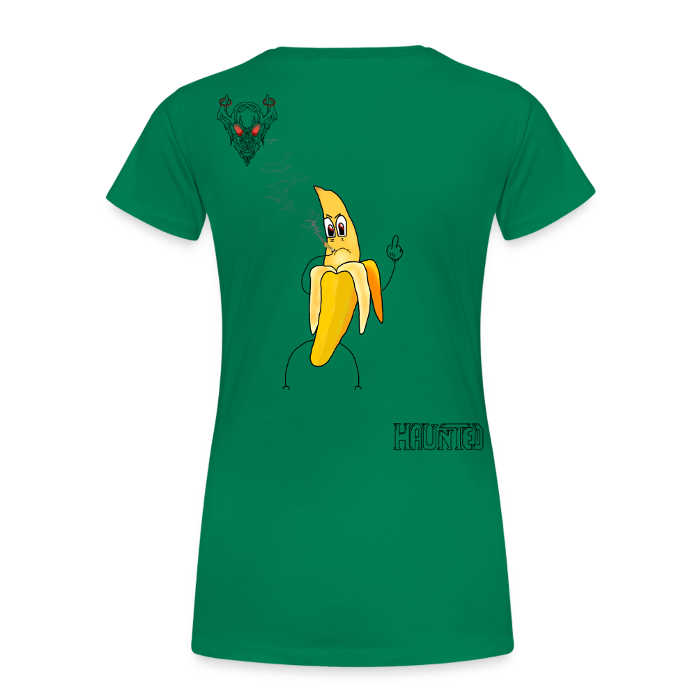 Woman T-Shirt Pissed Bananna - Kelly Green