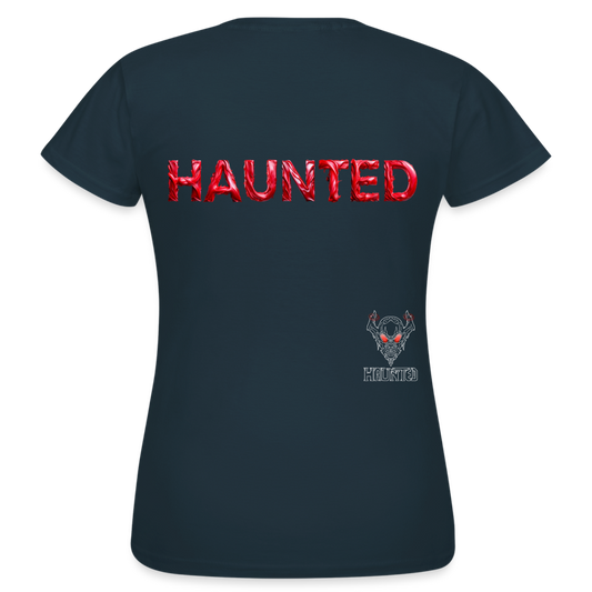 Women T-Shirt Crimson Silk Blaze - Navy