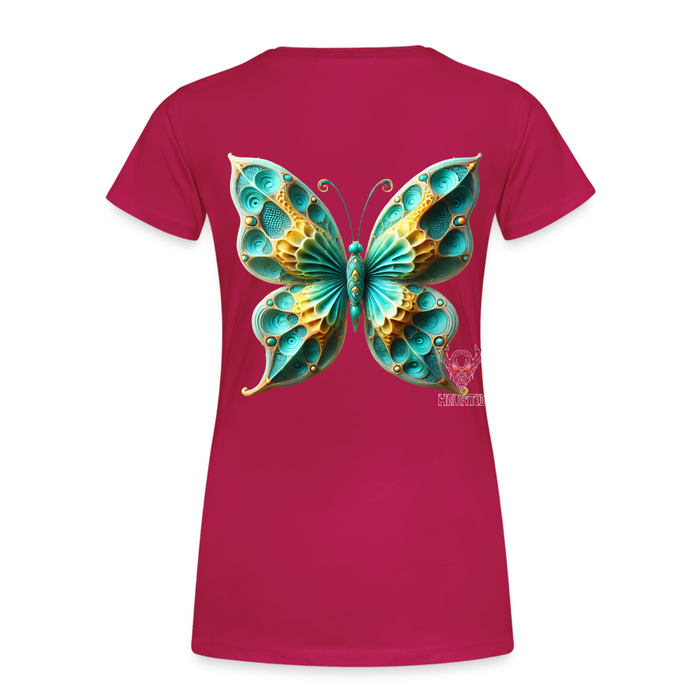Woman T-Shirt Aqua Wing Symphony - dunkles Pink