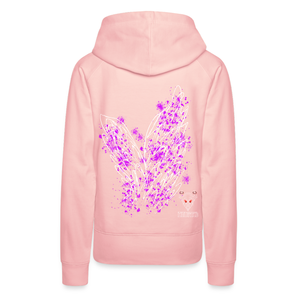 Women Hoodie Pink Wings - Kristallrosa