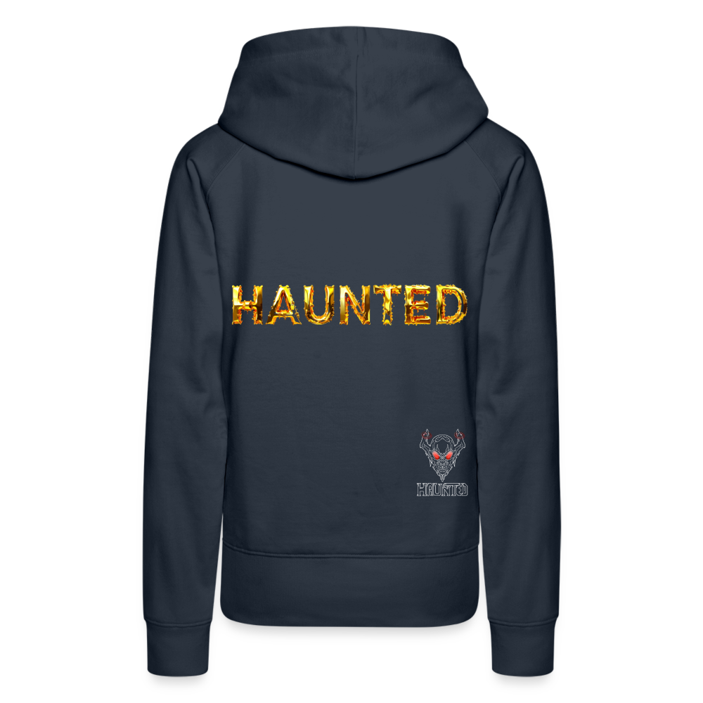 Women Hoodie Molten Gold Luxe - Navy