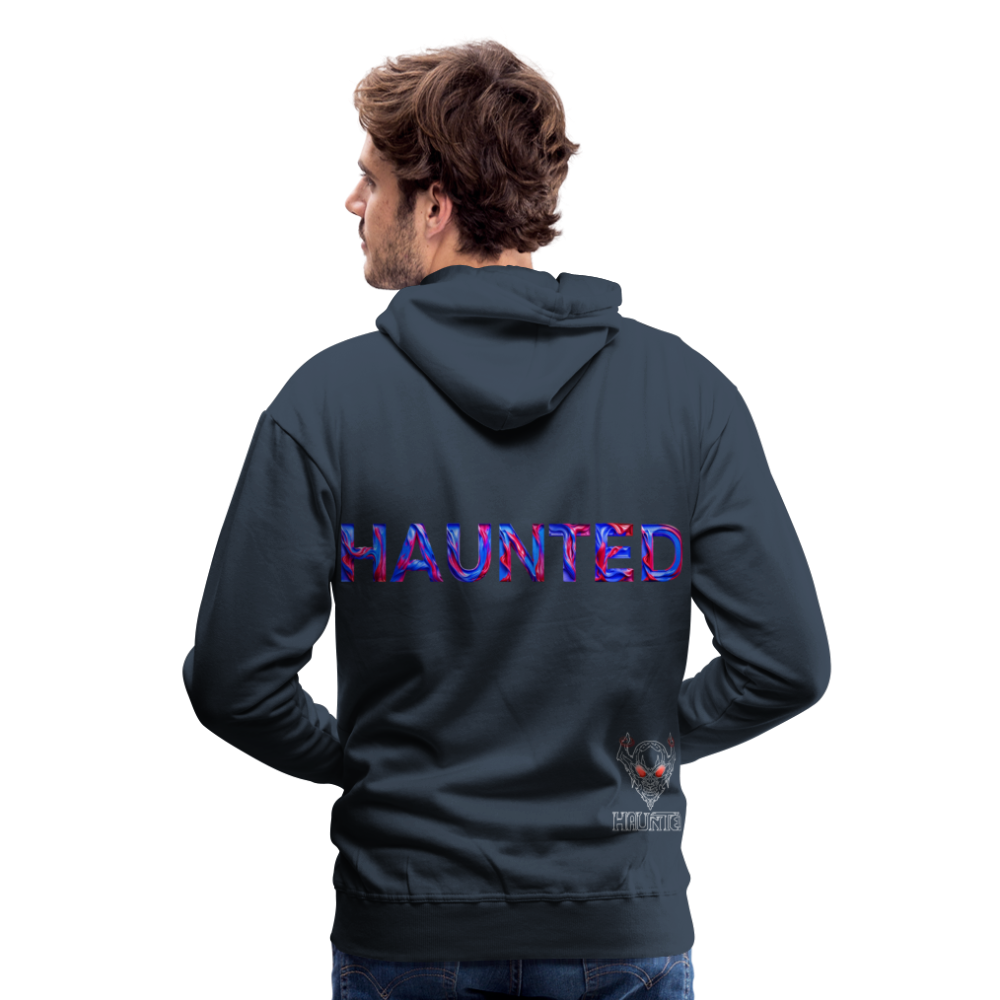 Men Hoodie Cosmic Flame Surge - Navy