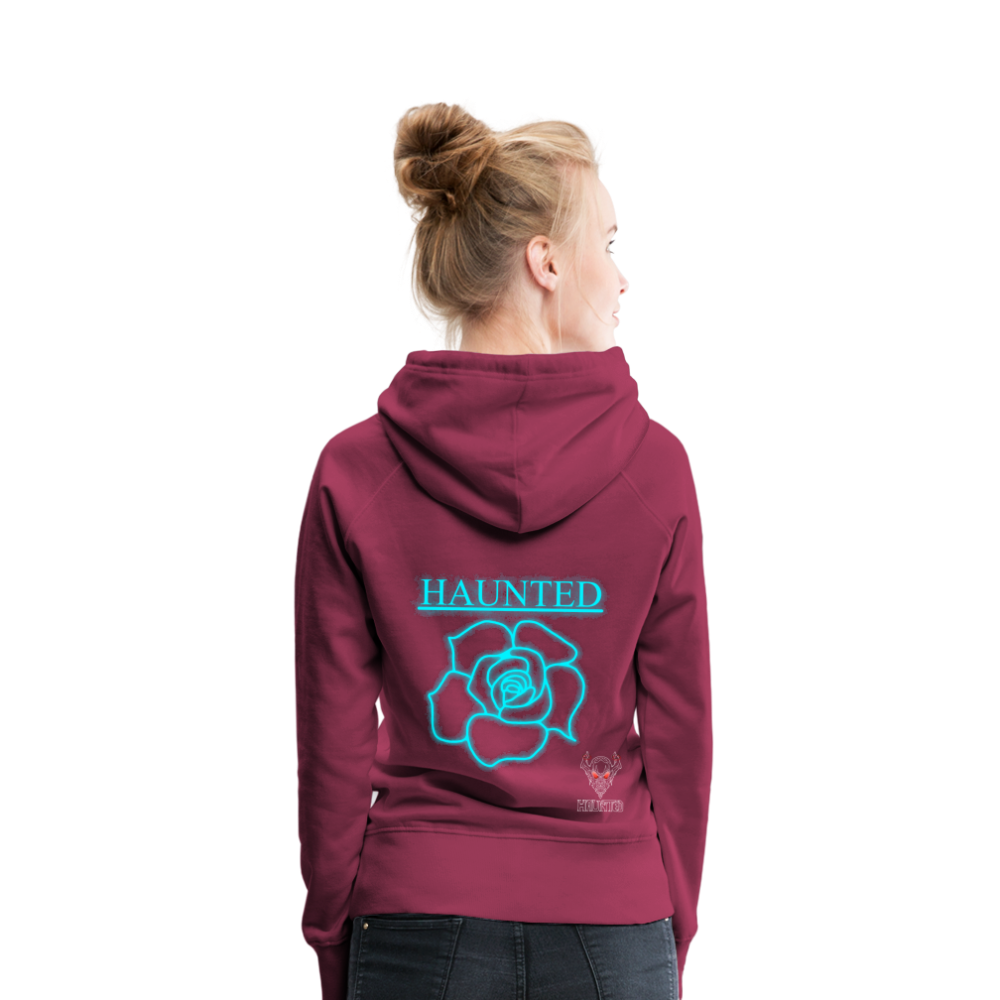 Women Hoodie Original Neon Rose - Bordeaux
