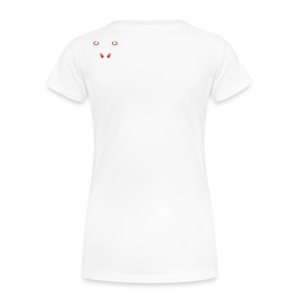 Woman T-Shirt Ghost Doodle - Weiß