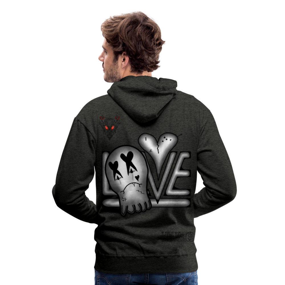 Man Hoodie LOVE - Anthrazit