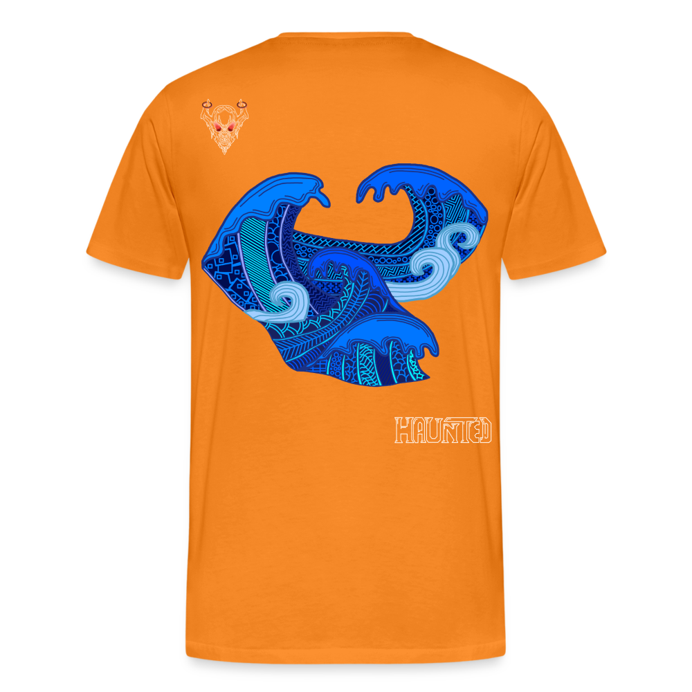 Man T-Shirt Waves Light - Orange