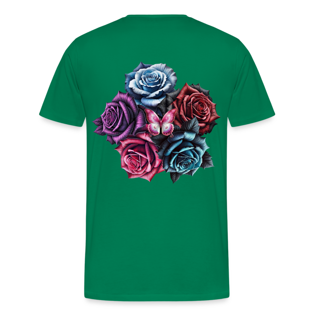 Men T-Shirt Rose Circle - Kelly Green