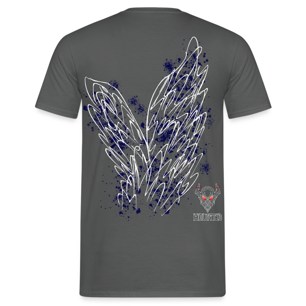 Men T-Shirt Dark Blue Wings - Anthrazit