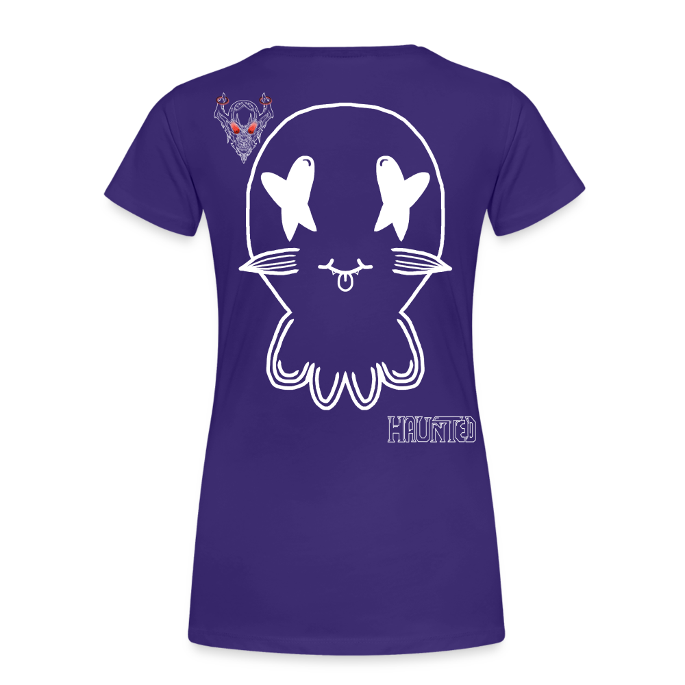 Woman T-Shirt Ghost Doodle Light - Lila