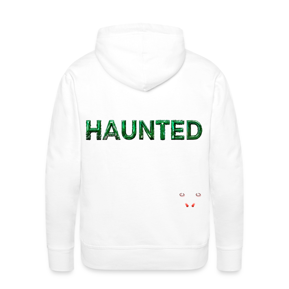 Men Hoodie Mystic Emerald Dew - Weiß