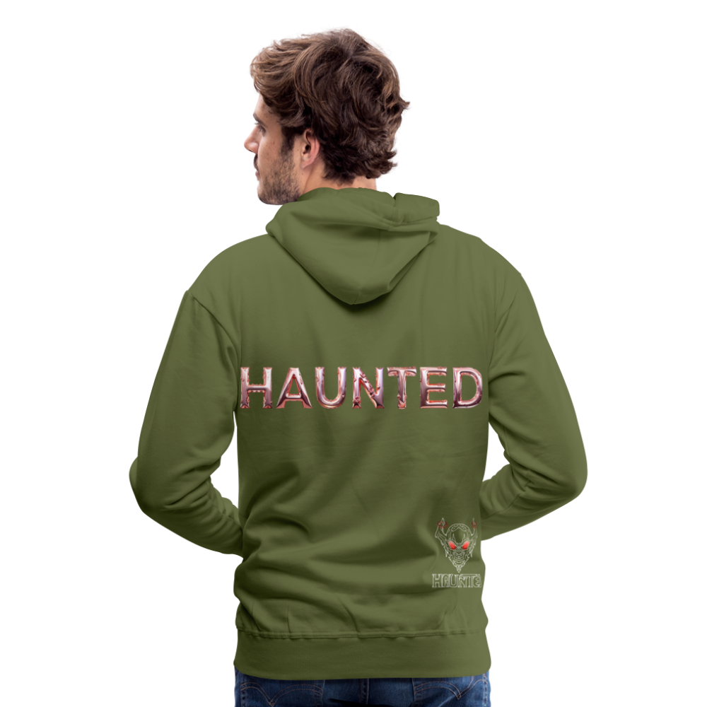 Men Hoodie Rose Gold Radiance - Olivgrün