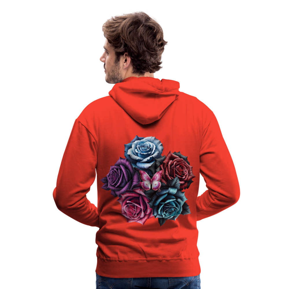 Men Hoodie Rose Circle - Rot