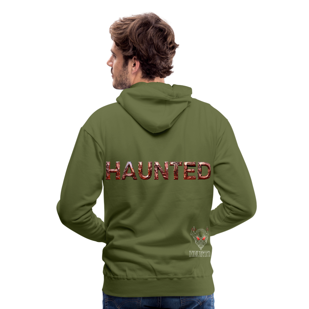 Men Hoodie Forged Ember Steel - Olivgrün