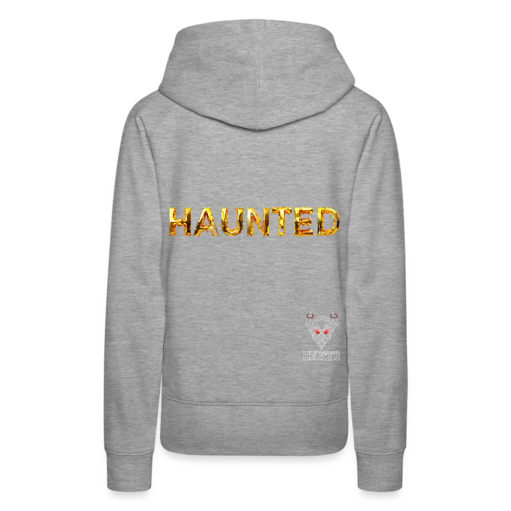 Women Hoodie Molten Gold Luxe - Grau meliert