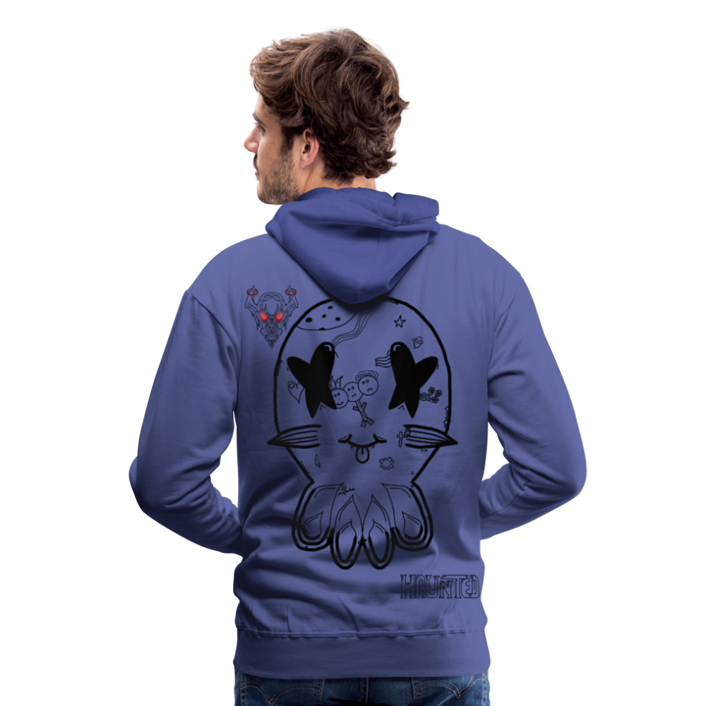 Man Hoodie Ghost Doodle Dark - Königsblau
