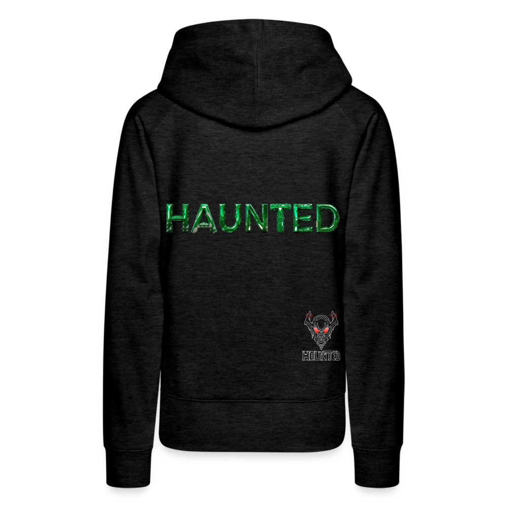 Women Hoodie Mystic Emerald Dew - Anthrazit