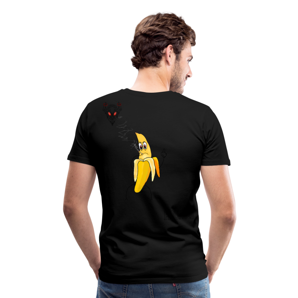 Man T-Shirt Pissed Bananna - Schwarz