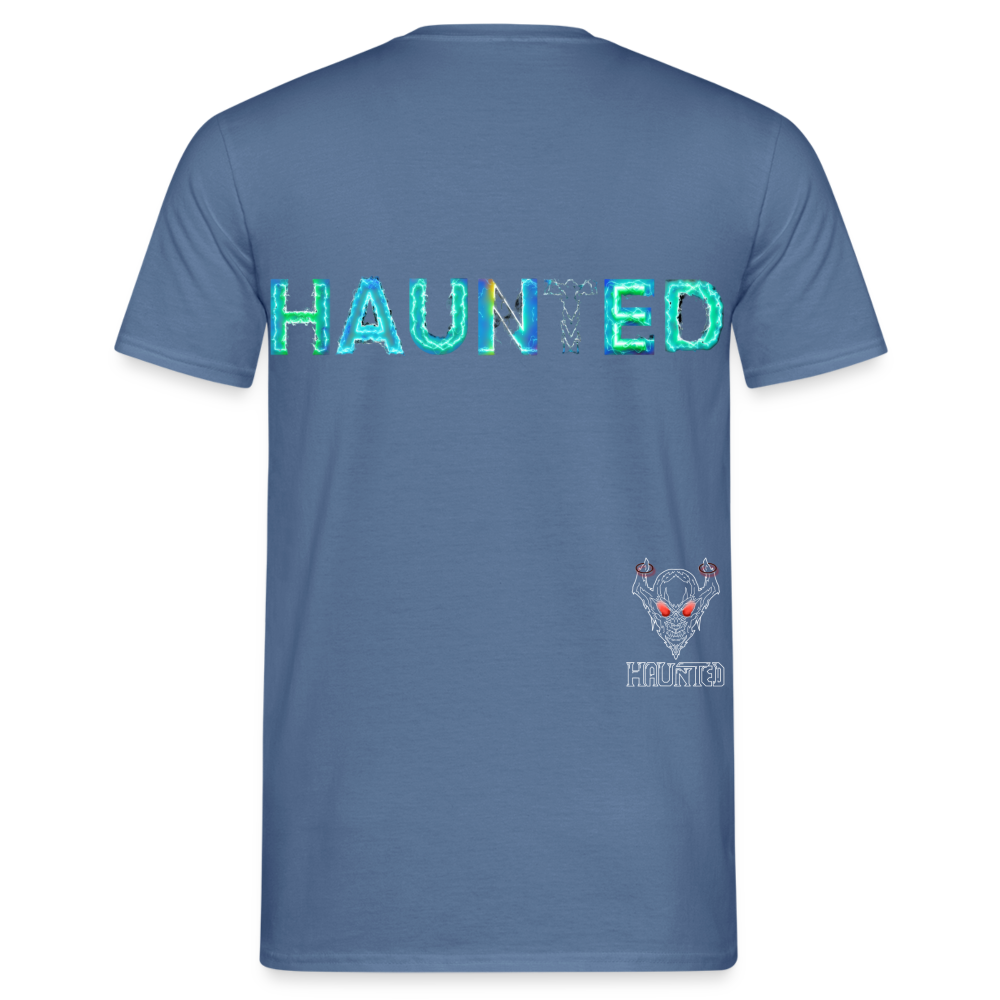 Men T-Shirt Neon Surge Aura - Taubenblau 
