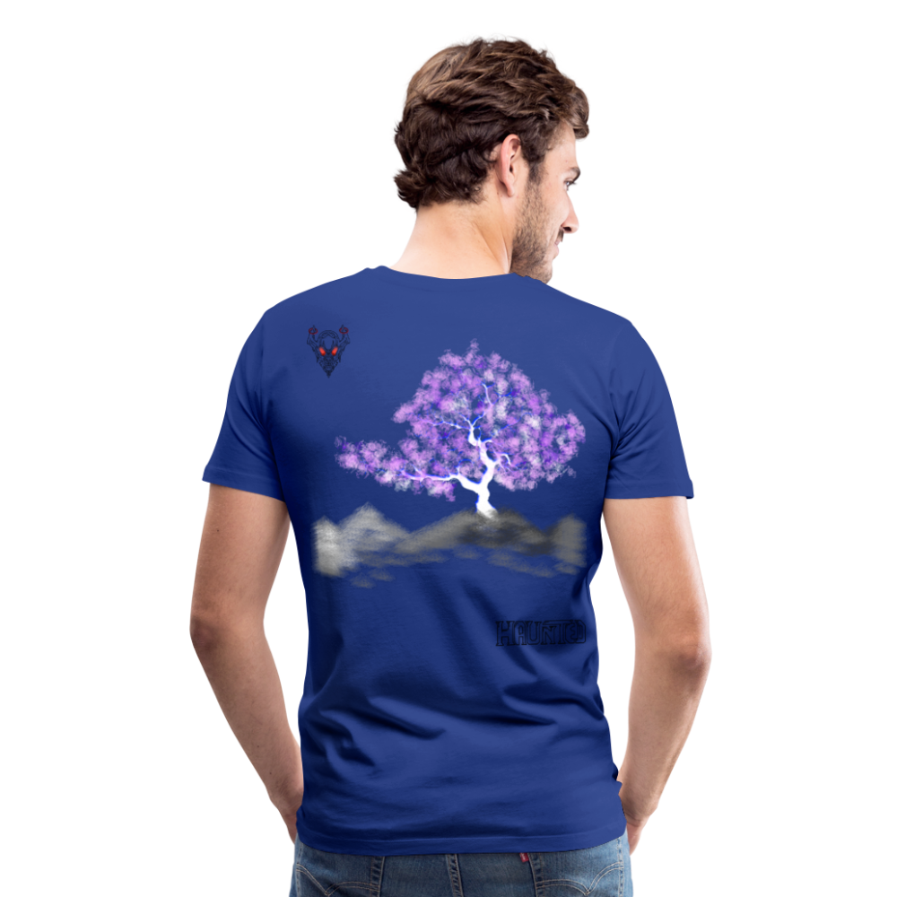 Man T-Shirt Cherry Blossom - Königsblau