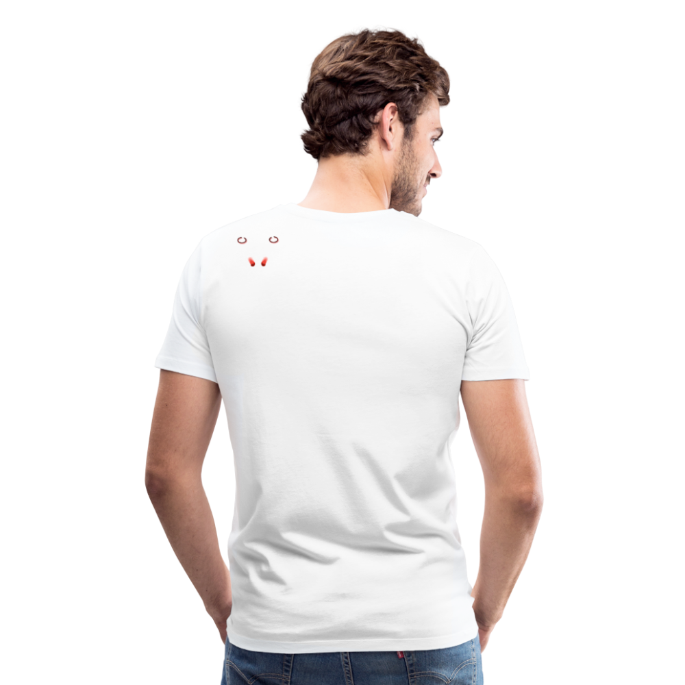 Man T-Shirt Ghost Doodle Light - Weiß