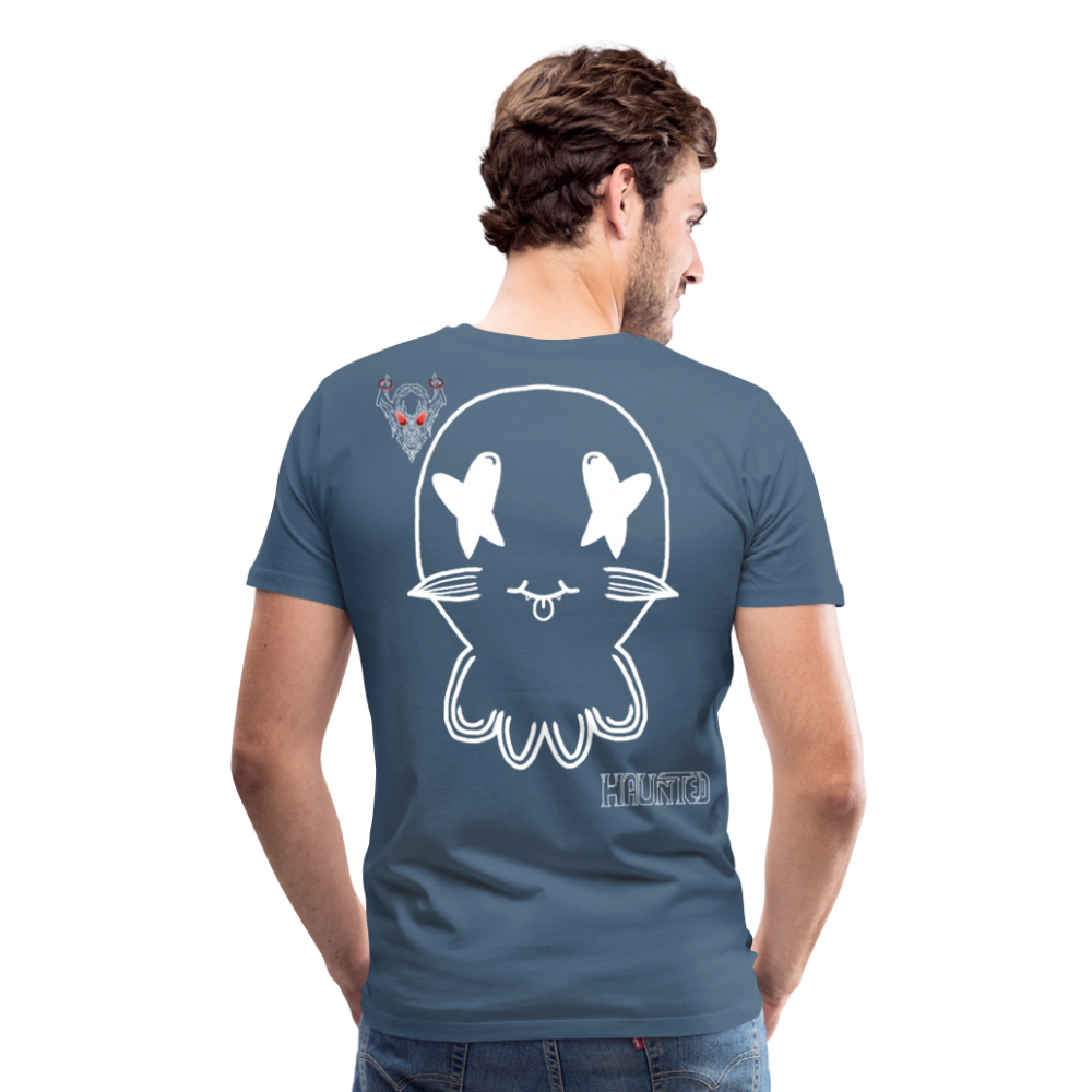 Man T-Shirt Ghost No Doodle Light - Blaugrau