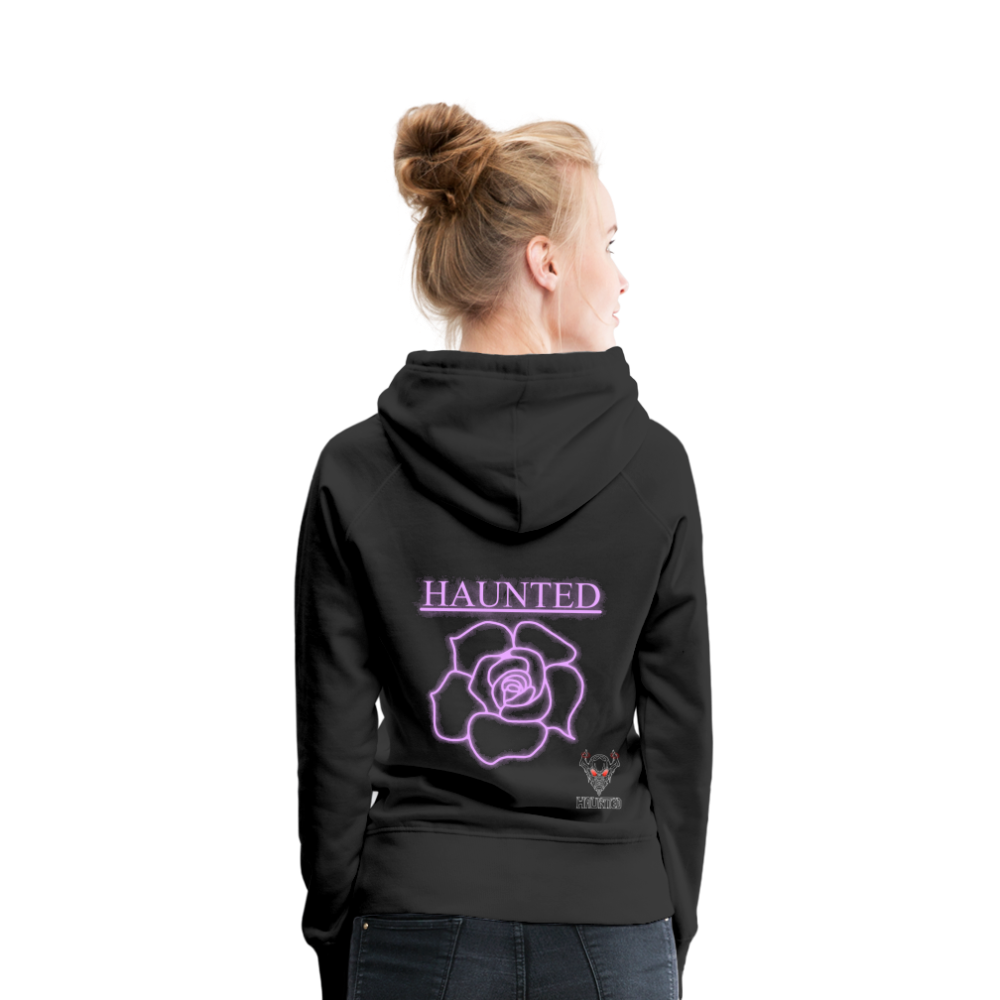 Women Hoodie Light Pink Neon Rose - Schwarz
