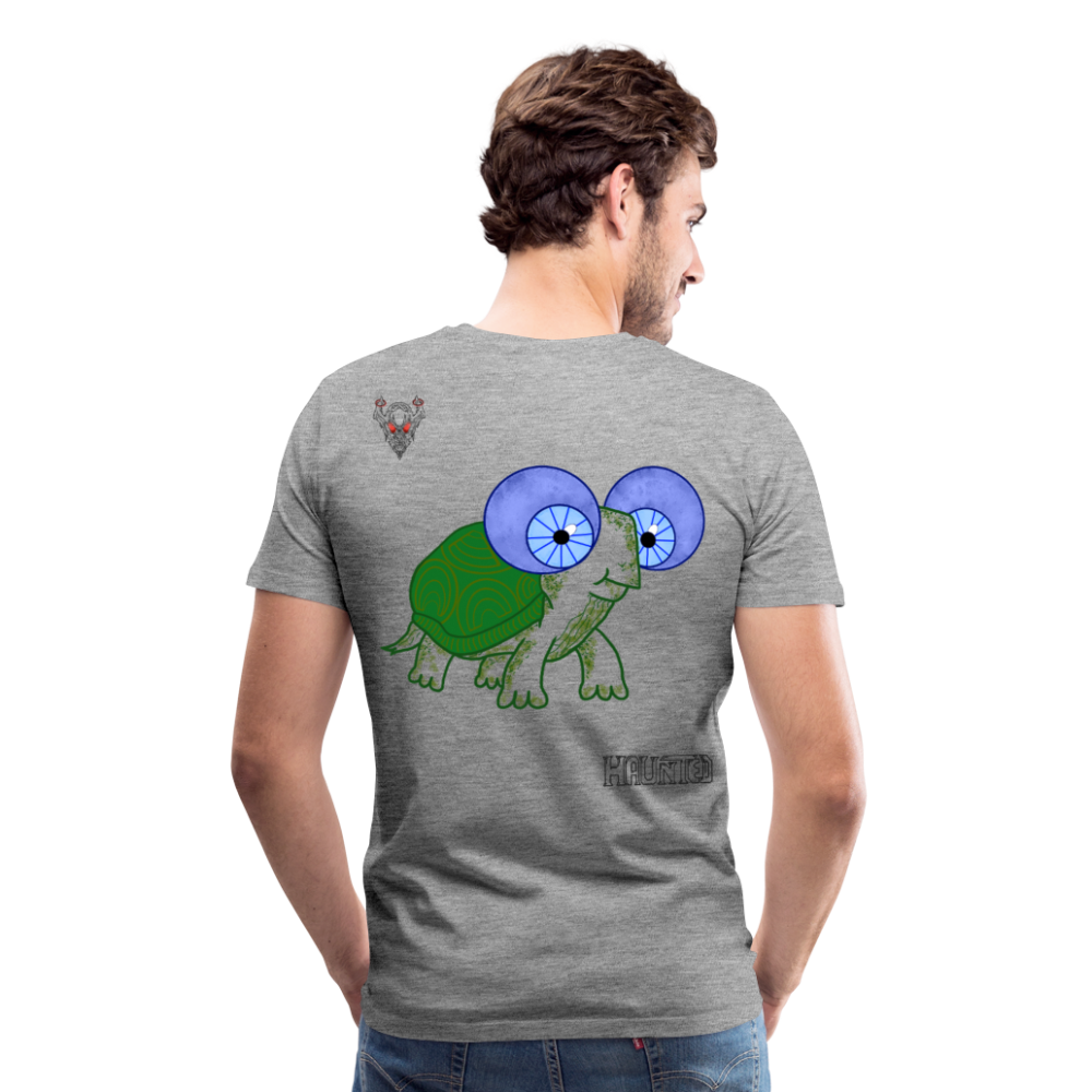Man T-Shirt Turtle - Grau meliert