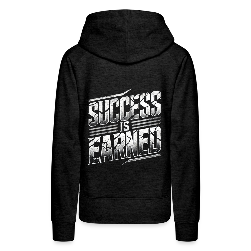 Women Hoodie Success is Earned - Anthrazit
