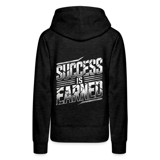 Women Hoodie Success is Earned - Anthrazit