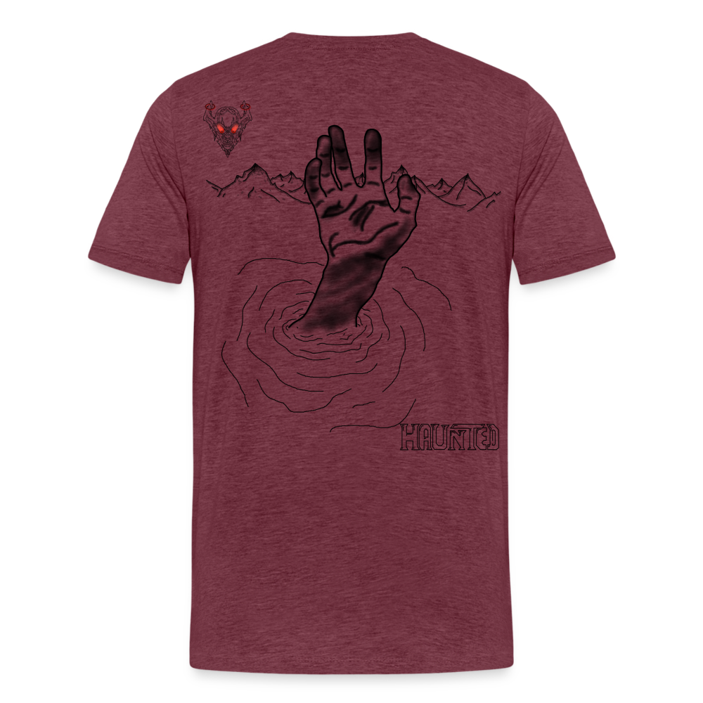 Man T-Shirt Drowning - Bordeauxrot meliert