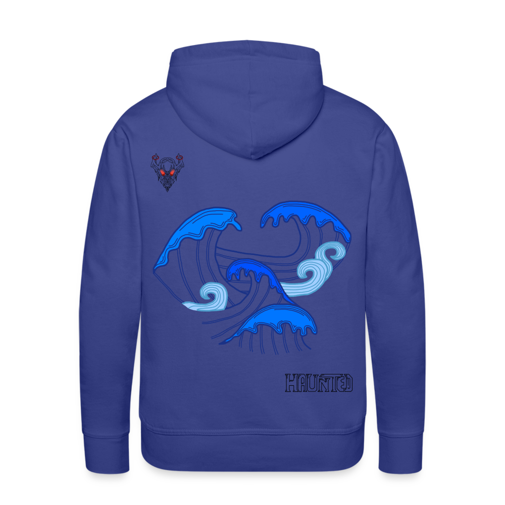 Men Hoodie Waves clean Dark - Königsblau