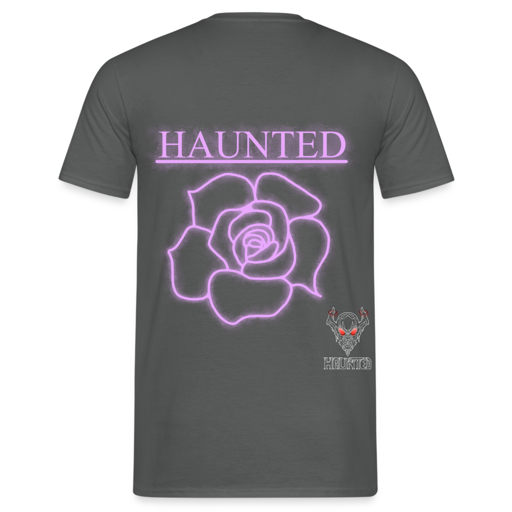 Men T-Shirt Light Pink Neon Rose - Anthrazit
