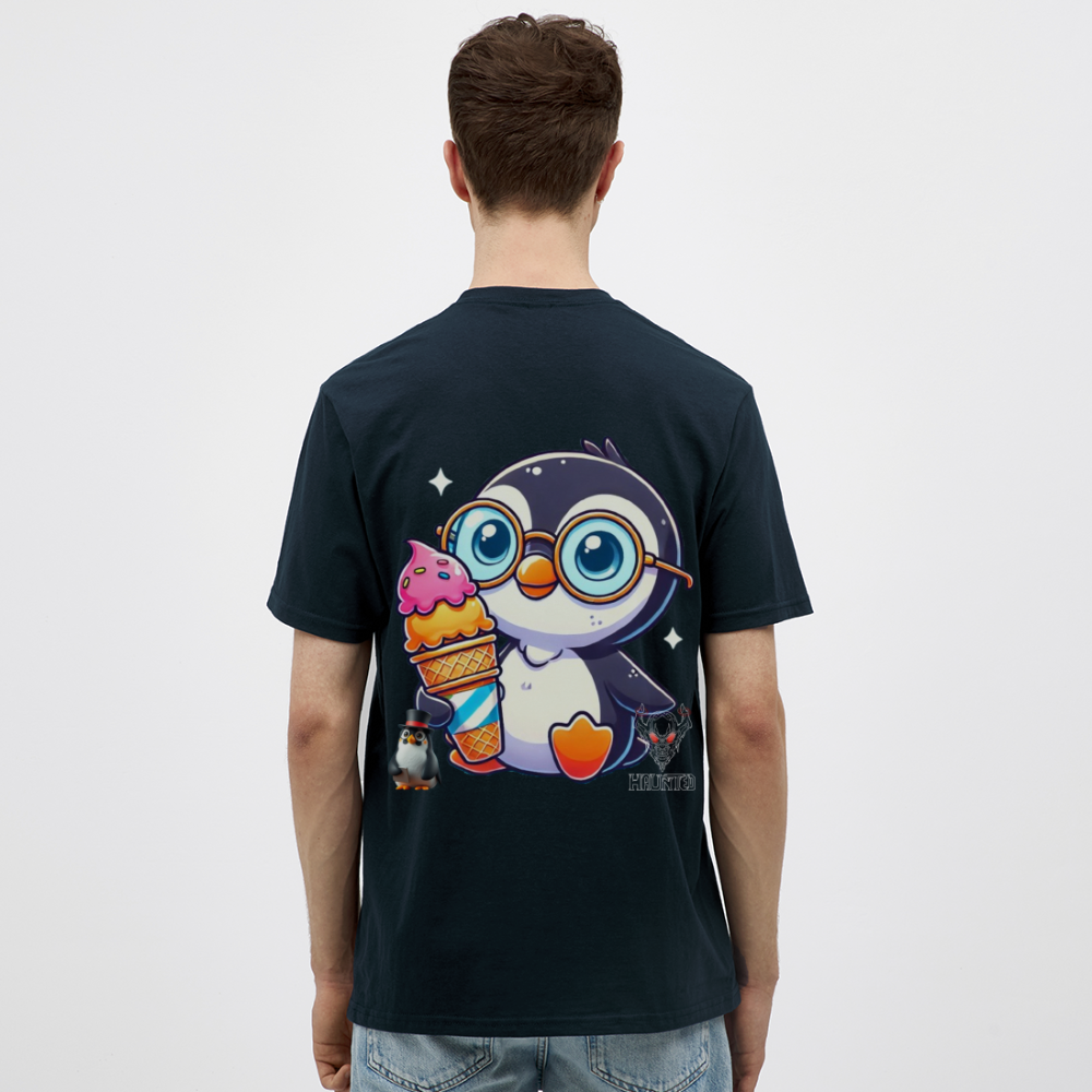 Men T-Shirt KasPenguin with Ice - Navy