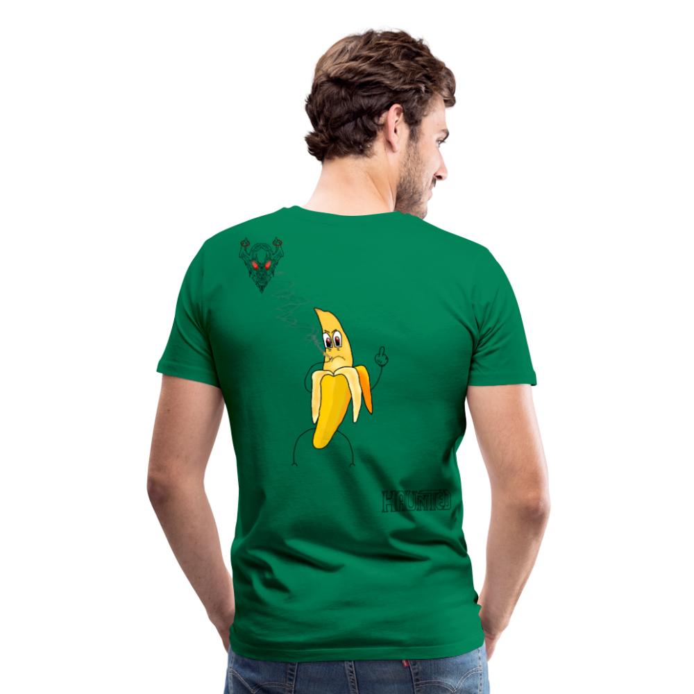 Man T-Shirt Pissed Bananna - Kelly Green