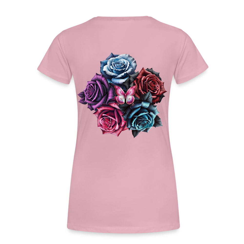 Women T-Shirt Rose Circle - Hellrosa